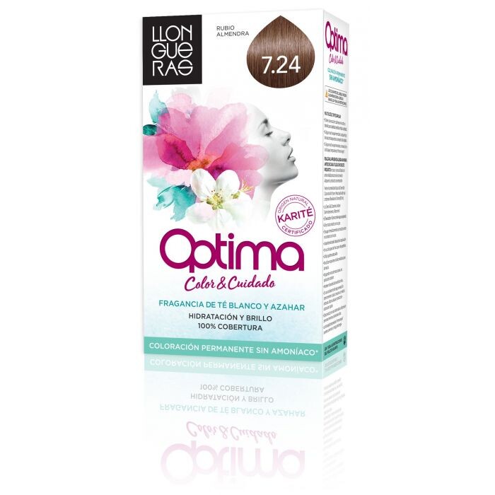 

Краска для волос Tintes Optima Llongueras, 7.24 Rubio Almendra