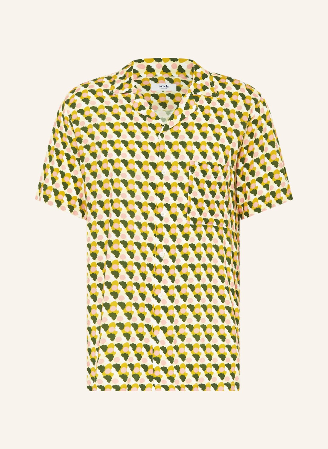 

Рубашка arrels BARCELONA GREEN BUBBLEGUM × OLIMPIA ZAGNOLI Comfort Fit, темно-зеленый