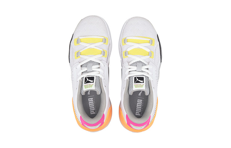 Кроссовки PUMA Clyde Hardwood Retro Fantasy 'White Pink Orange' 194165-01 — фото 4