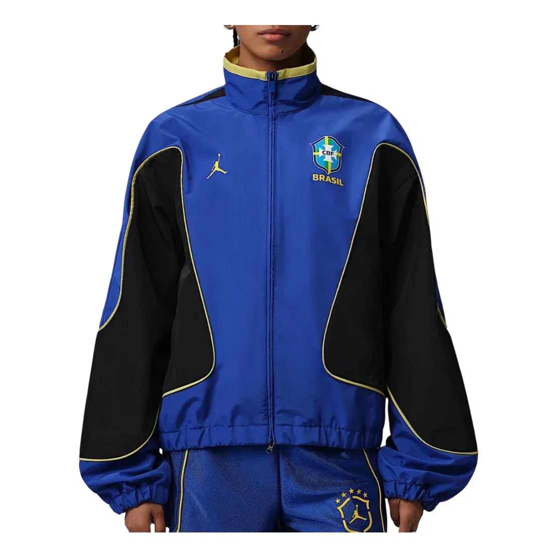 Куртка Air Jordan Anthem Brazil 'Old Royal Yellow Pulse' IF3865-419, синий