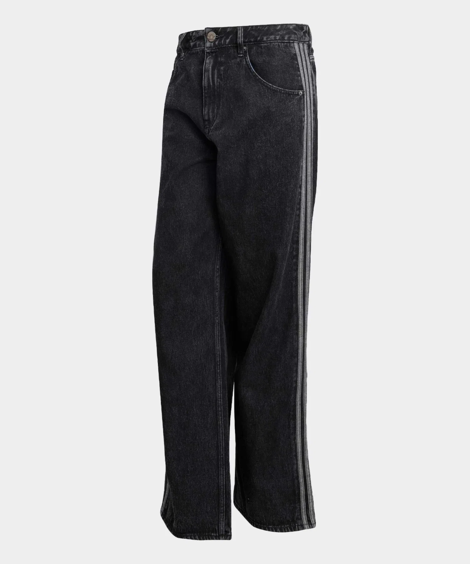 Джинсовые брюки adidas FIREBIRD ADICOLOR — три полоски, прямой силуэт, коллекция весна/лето 2026. — фото 2