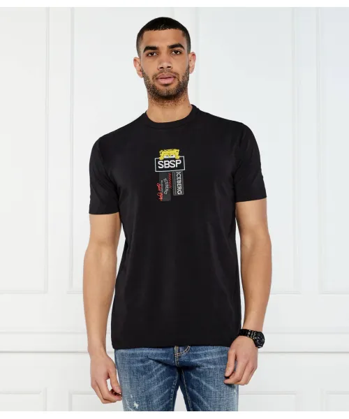

Футболка «Айсберг x Спанч Боб» Regular fit Iceberg, черный