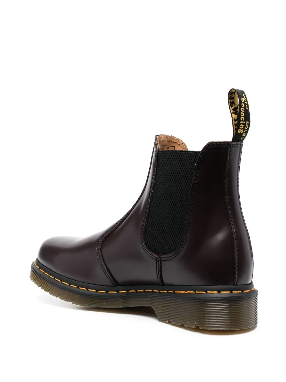 Мужские ботинки челси Dr. Martens из гладкой кожи, темно-коричневый — фото 3