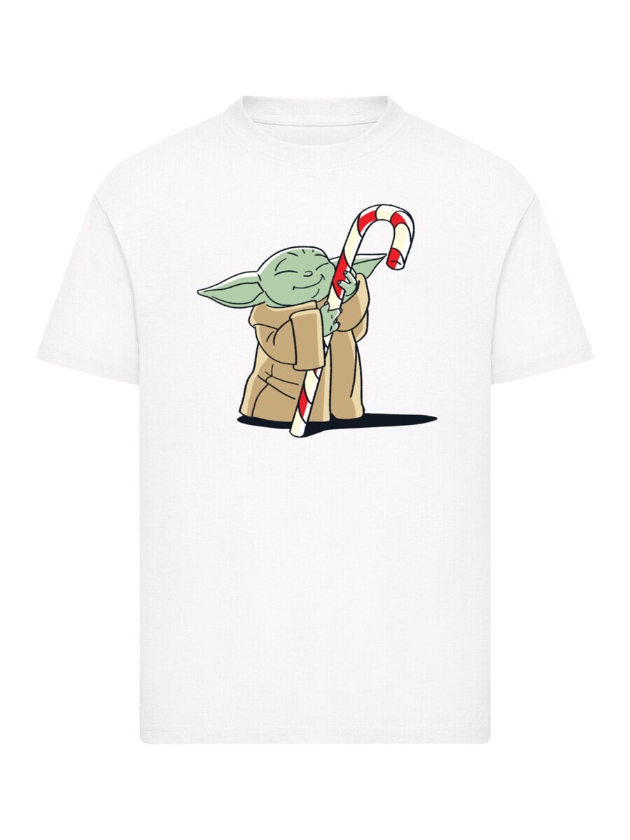 

Футболка F4NT4STIC Shirt Star Wars Grogu Loves Candy stick, белый