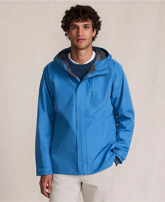 

Мужская куртка Squall Waterproof Packable от дождя Lands' End, синий