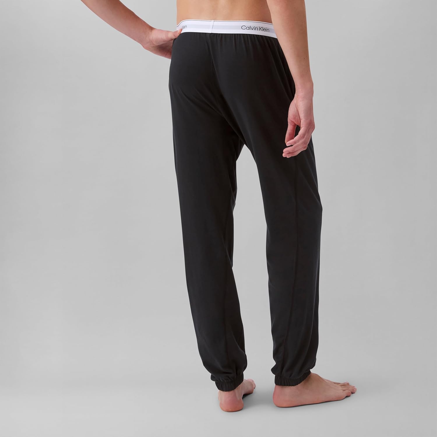 Мужские современные хлопковые спортивные брюки Calvin Klein, Black — фото 2
