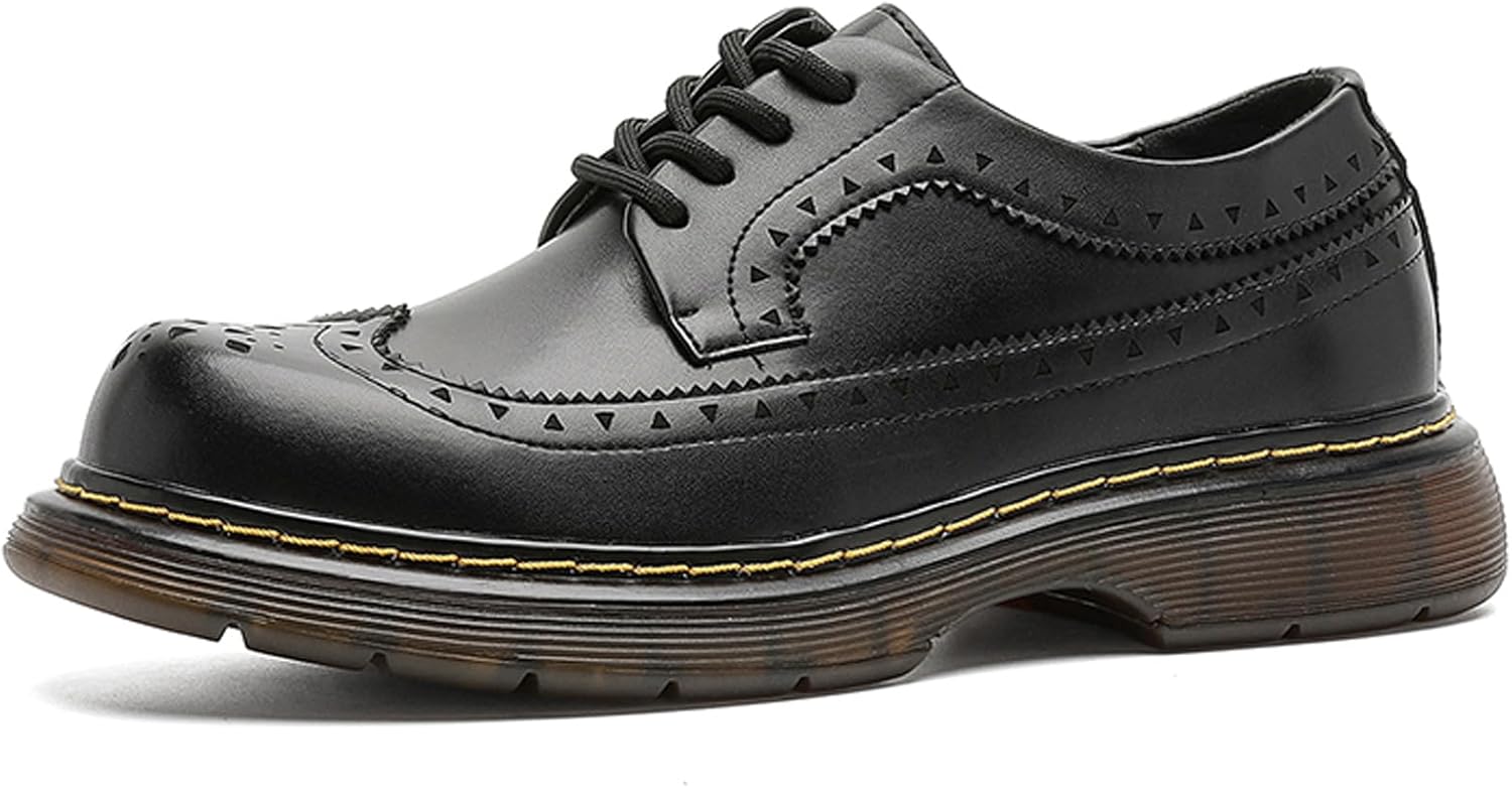 

Мужские ретро оксфорды с перфорацией на платформе Melgonmg, черный