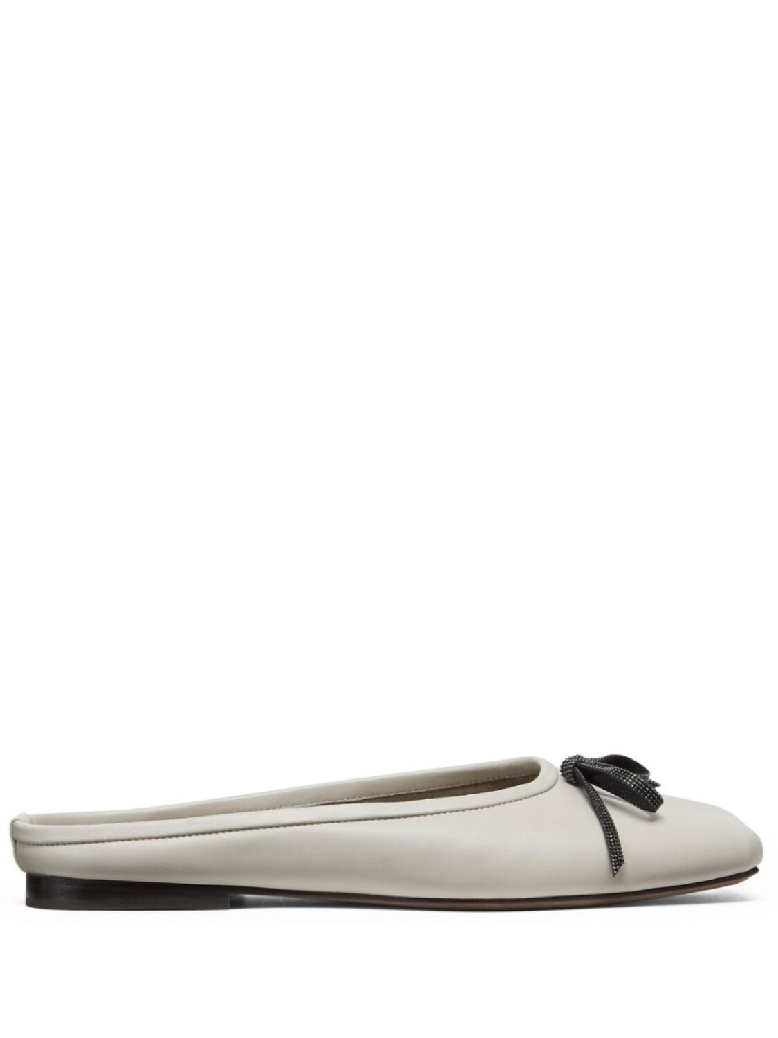

Brunello Cucinelli мюли с декором Monili