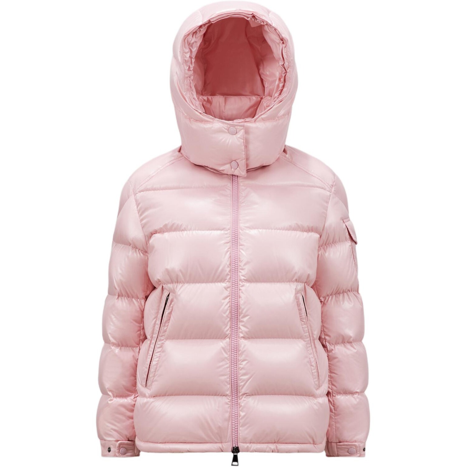 

Пуховик женский розово-розовый Moncler, розовый
