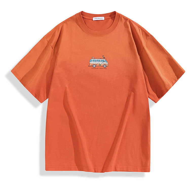 

Футболка X Summer мужская с круглым вырезом Heavyweight PEACEBIRD MEN, оранжевый, batch 1