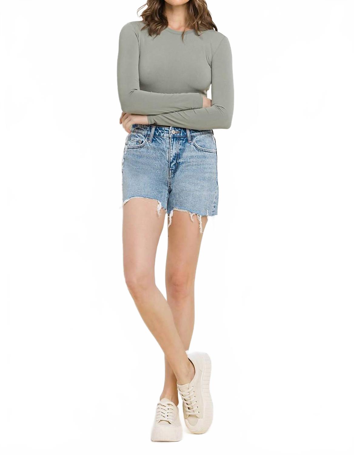 

Высокие шорты с рваным краем Moon Goddess VERVET BY FLYING MONKEY, Moon Goddess