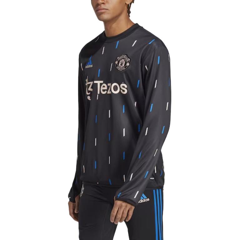 Adidas Футболка Manchester United мужская черная — фото 3