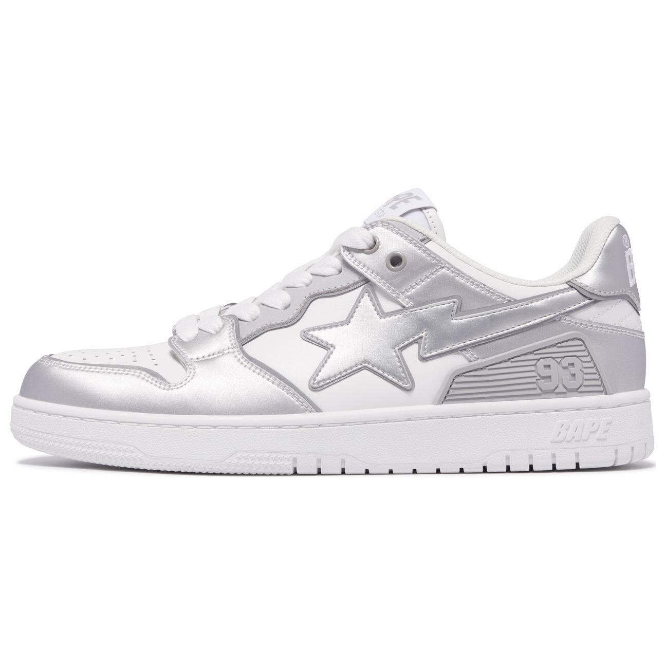 

Кроссовки A BATHING APE Bape Skateboarding Shoes Women's Low-top, светло-серый