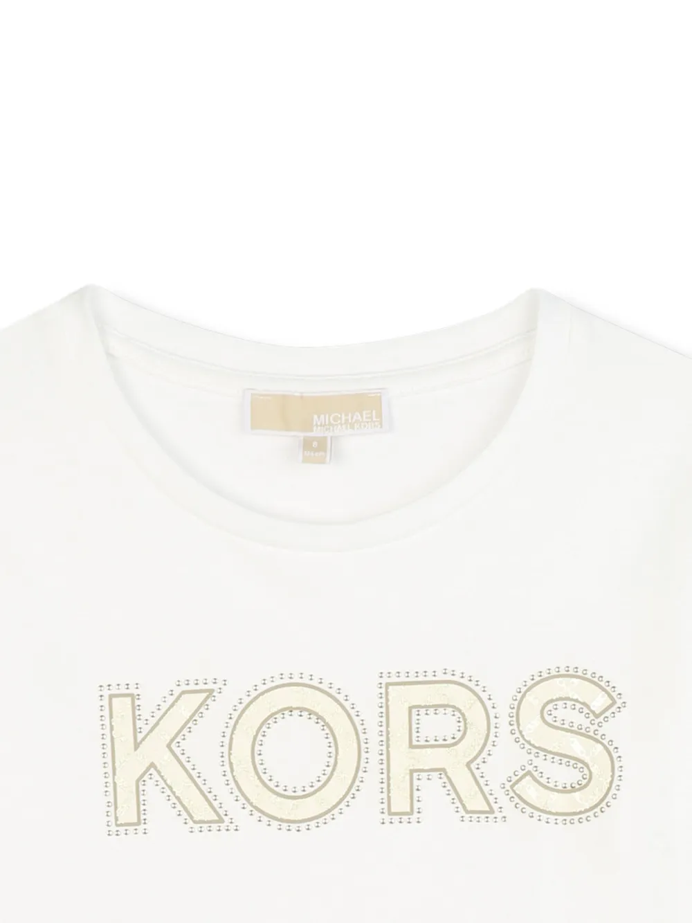 Футболка с длинными рукавами и логотипом Michael Kors Kids, нейтральный — фото 3