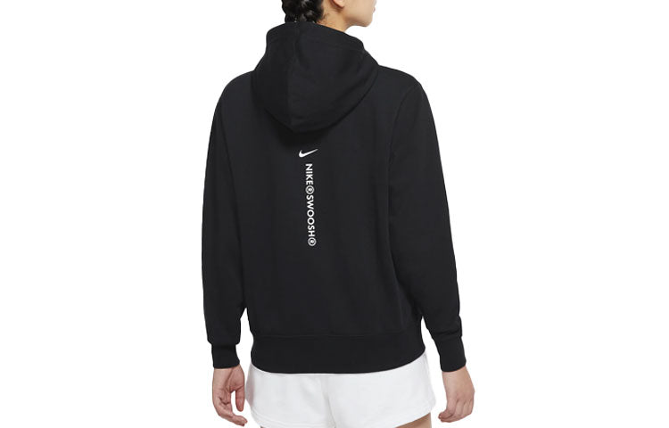 Худи (WMNS) AS W Nike Sportswear SWSH PO Hoodie Black — фото 2