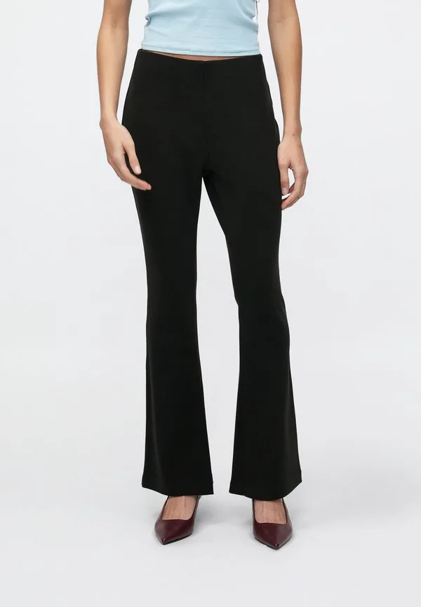 Классические расклешенные брюки на резинке Calvin Klein, Black