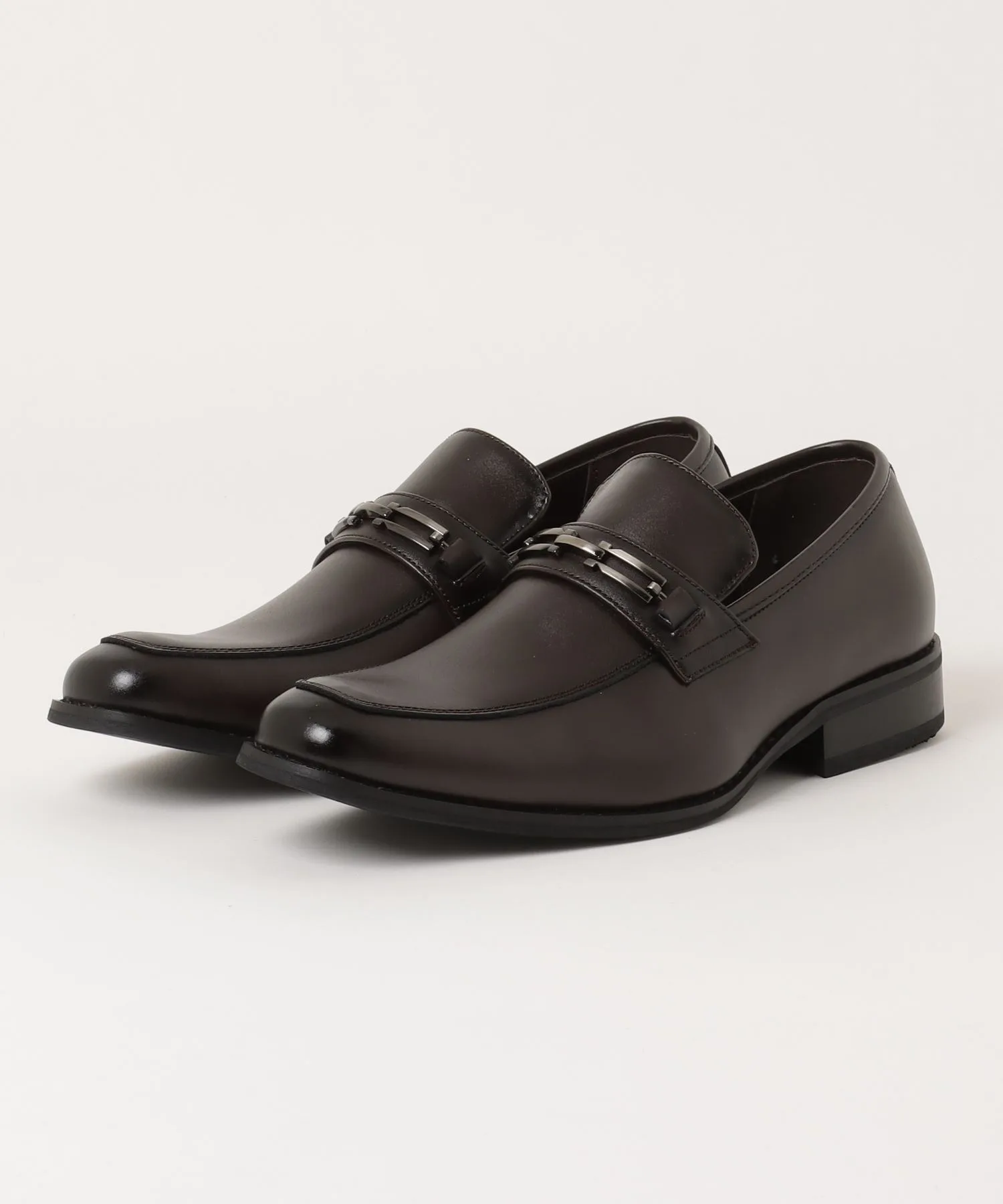 Мужские лоферы из натуральной кожи Bit Loafer ZINC винные — фото 3