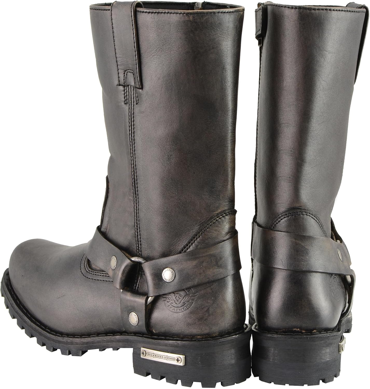 Мужские водонепроницаемые ботинки Milwaukee Leather с 11-дюймовым голенищем, квадратным носком и широкой колодкой, коричневый — фото 4