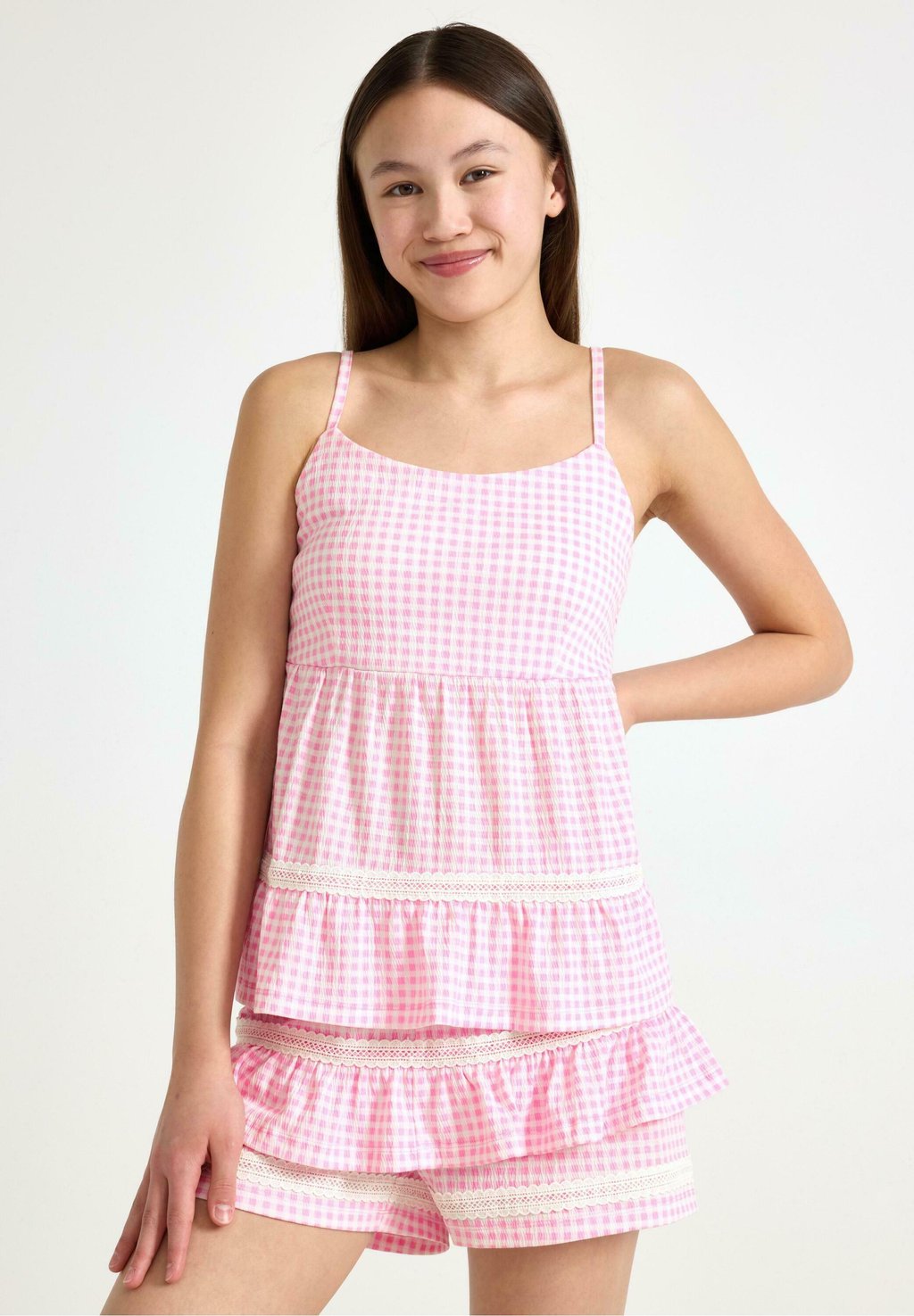 

Топ PEPLUM Lindex, фуксия