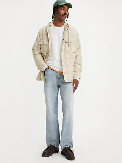 

568 Свободные прямые мужские джинсы Levi's, цвет Baby Blue Essentials - Light Wash