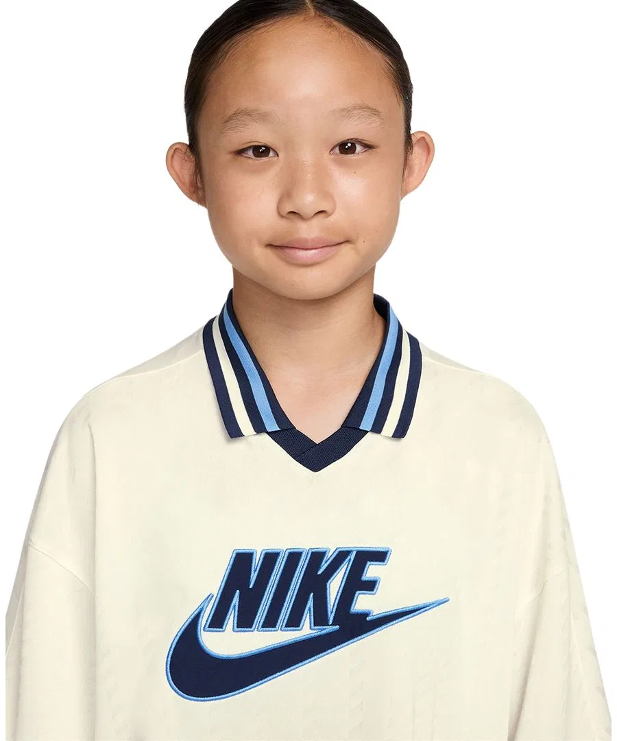 Футболка с коротким рукавом для девочек 7-16 лет Nike, кремовый — фото 2
