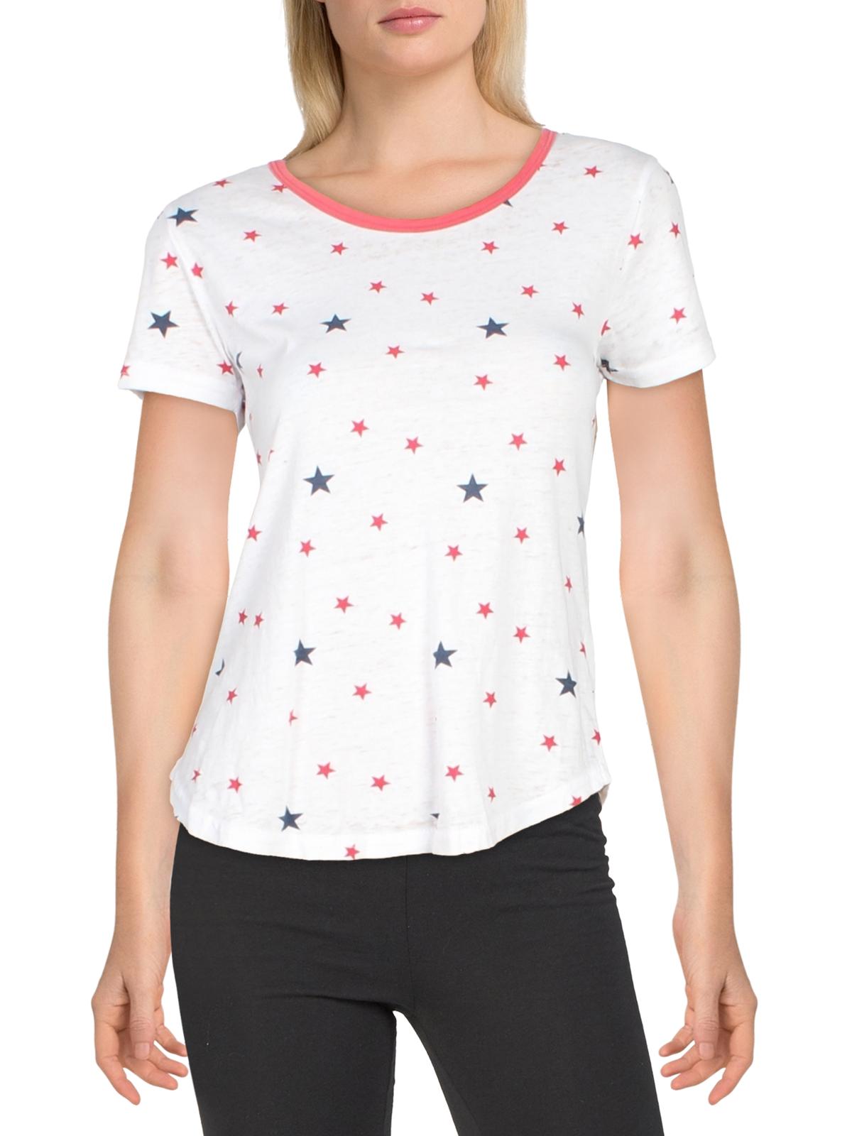 

Футболка с коротким рукавом Juniors Womens Stars Rewash, белый/красный/синий
