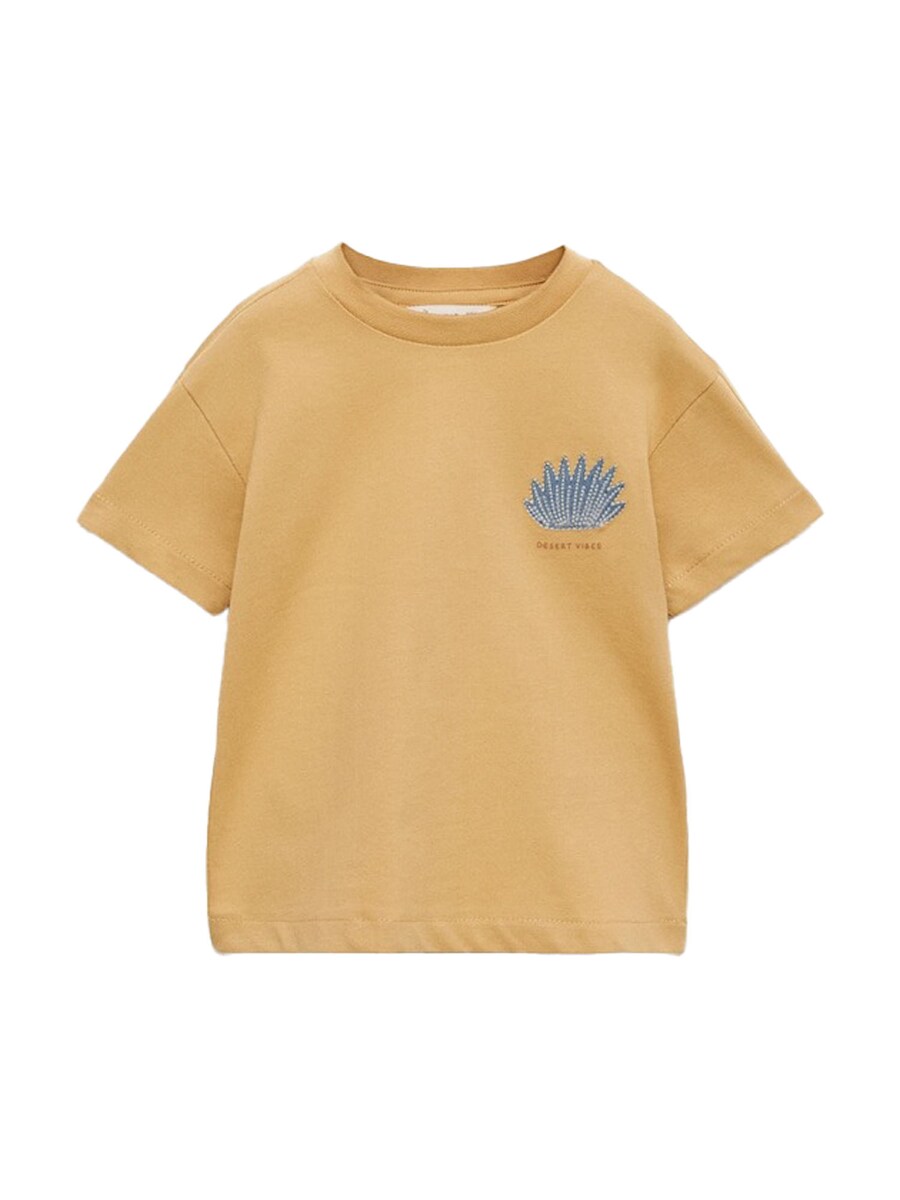 

Рубашка MANGO KIDS VIBES, оранжевый