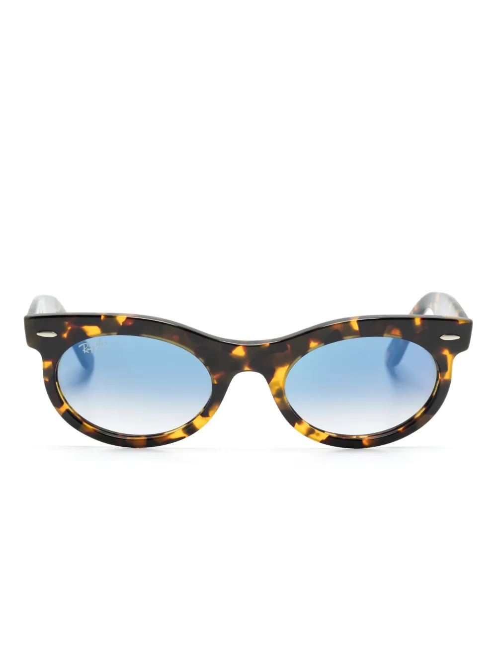 

Солнцезащитные очки Wayfarer в овальной оправе Ray-Ban, коричневый
