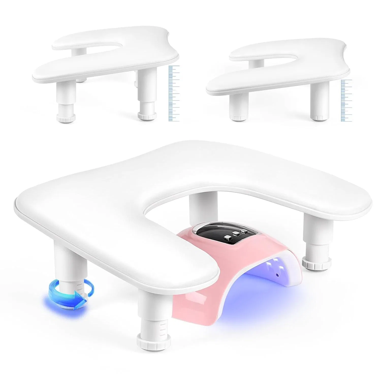 U-образная подставка для рук для маникюрного стола, белая Lionvison, U2-Arm Rest-W
