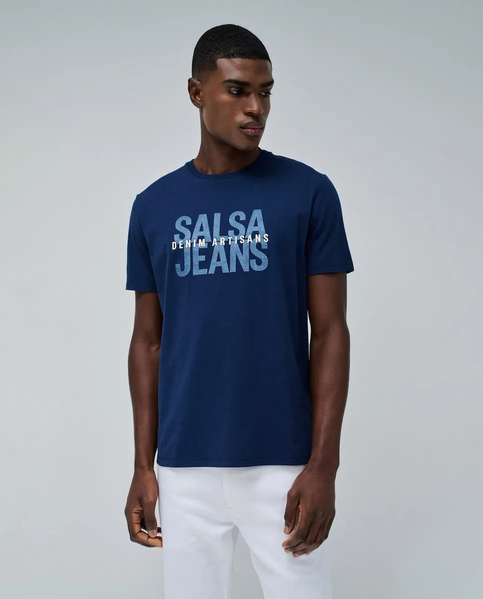 

Футболка мужская с логотипом Salsa Jeans, синий