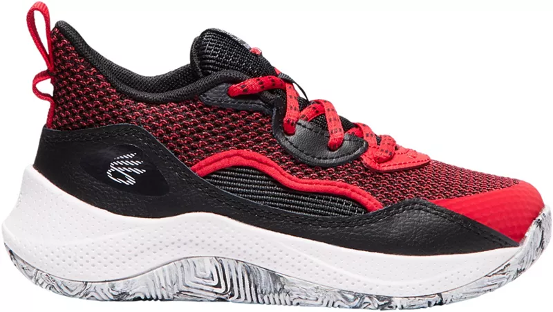 

Детские баскетбольные кроссовки Under Armour Curry 3Z 24 для дошкольников, черный/красный/белый