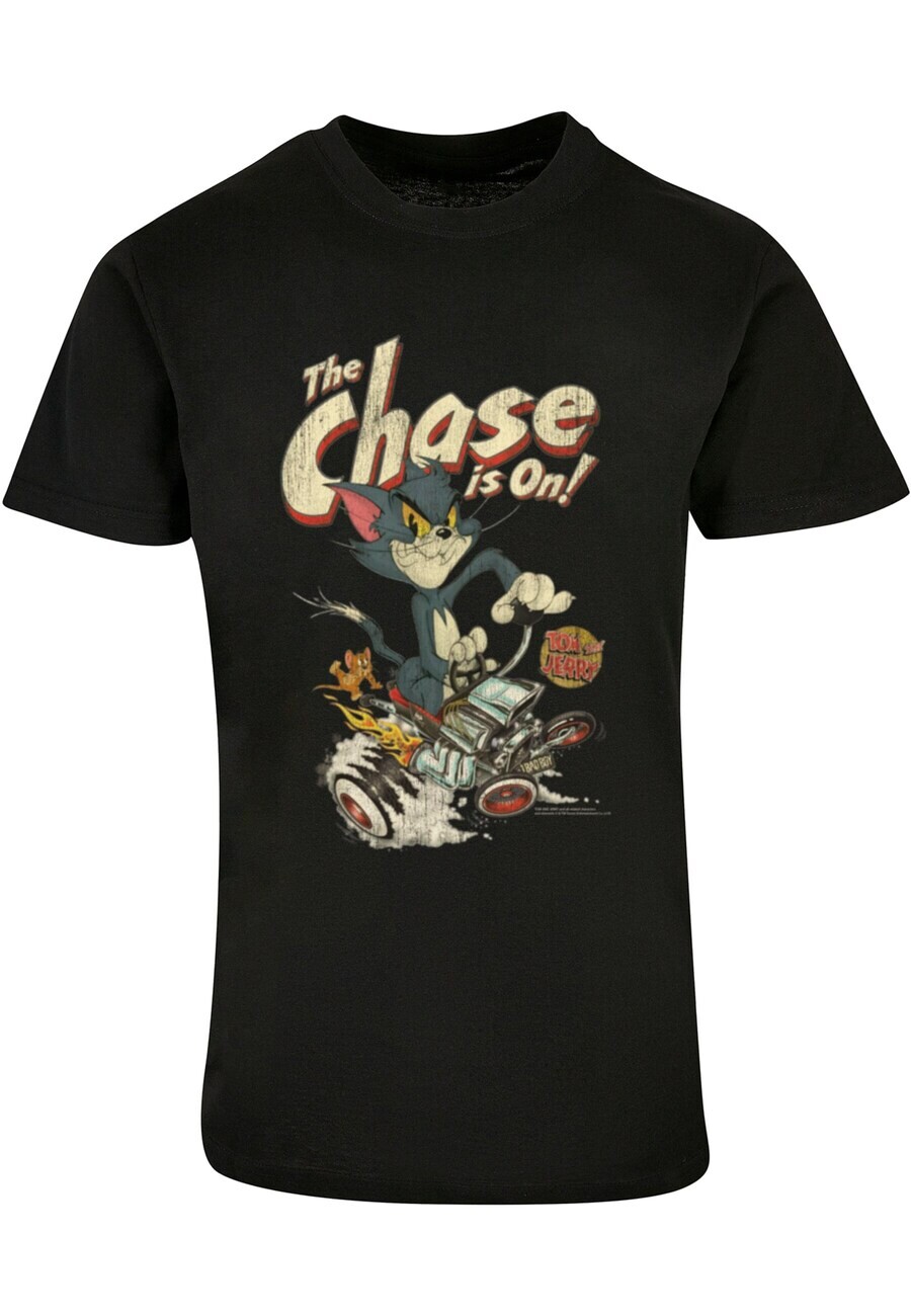 

Классическая футболка ABSOLUTE CULT Shirt Tom and Jerry - The Chase Is On, черный