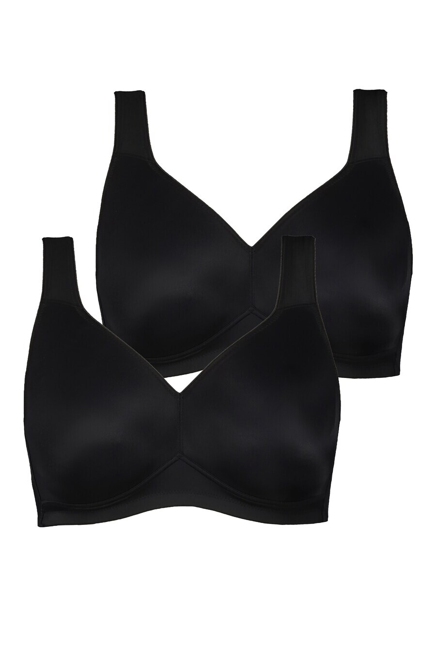

Бюстгальтер майка Ulla Popken T-shirt Bra, черный