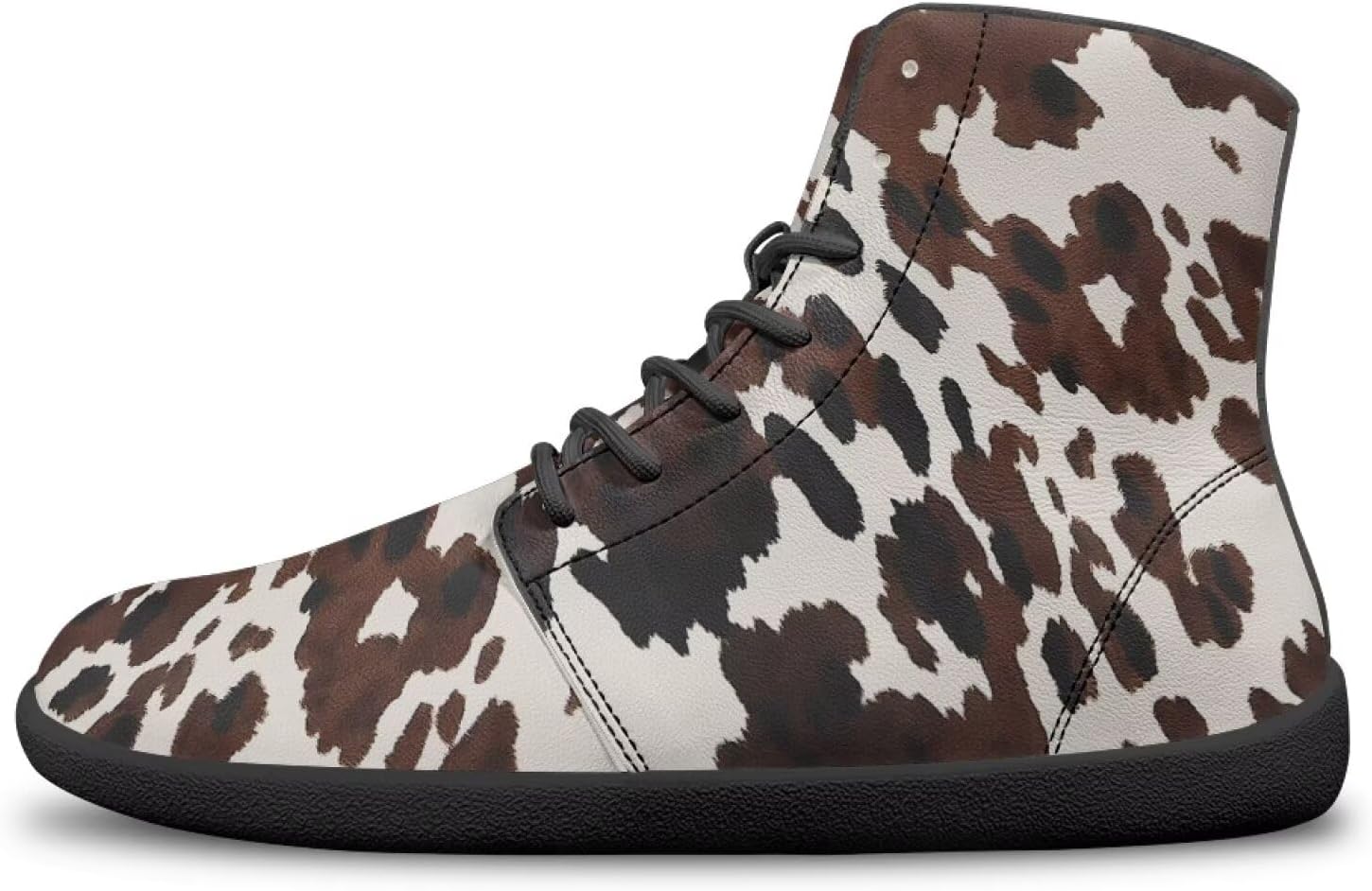 

Женские и мужские беговые кроссовки, спортивные прогулочные кроссовки, обувь для бега Hellhero, Brown Cow Print