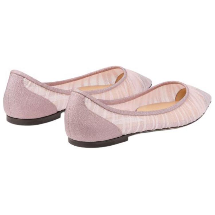 Любовь Плоские Повседневные Туфли Женские Розовый Розовый Jimmy Choo — фото 4