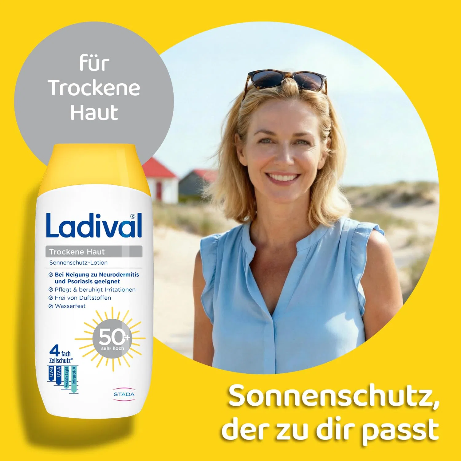 Солнцезащитный лосьон SPF 50 для сухой кожи от LADIVAL ‎Ladival — фото 3