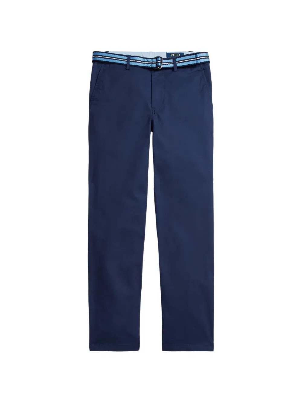 Полосатые брюки с поясом Polo Ralph Lauren Kids, синий