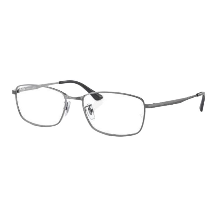 

RayBan Титановые прямоугольные очки Unisex Silver