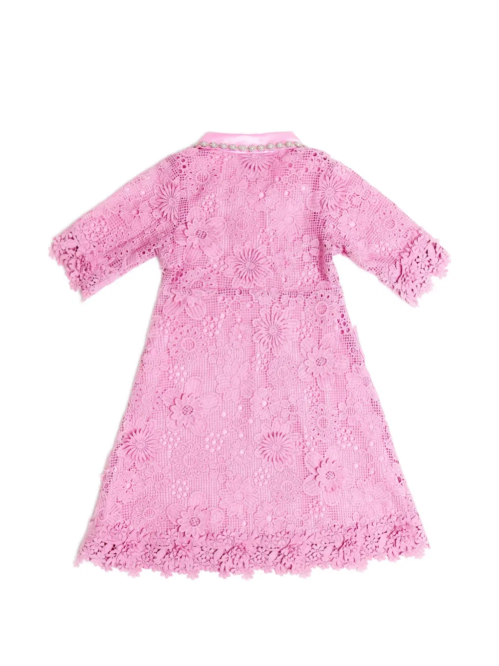 Платье, украшенное кружевом Bcbg Kids, розовый — фото 2