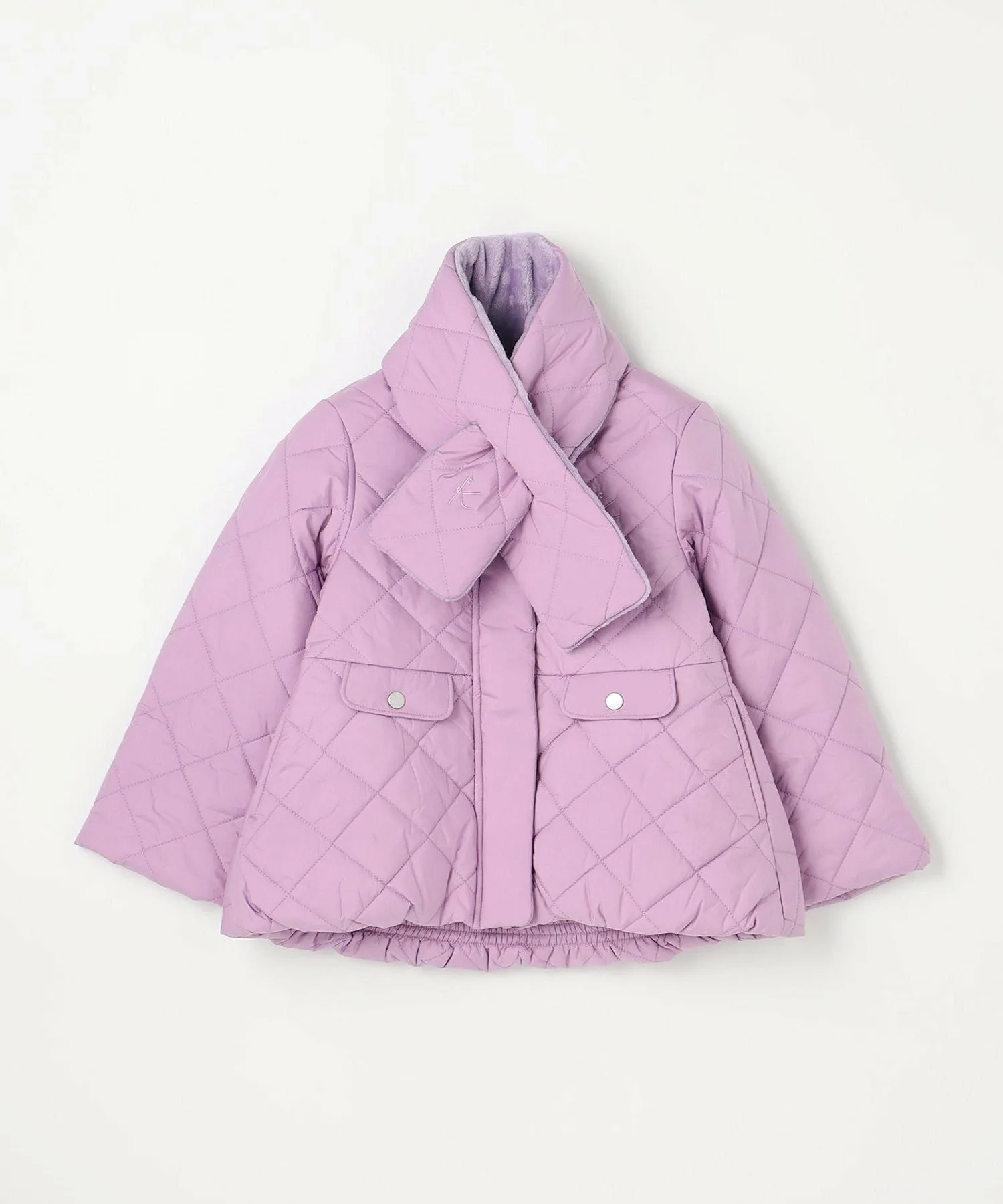 Куртка [110-140 см] Стеганая верхняя одежда со шарфом Kids Suite, Lavender [082] — фото 4