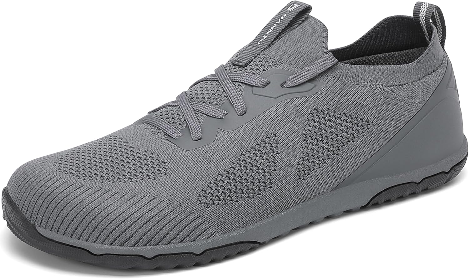 

Мужские кроссовки Dannto для ходьбы, минималистичные, с нулевым перепадом высоты подошвы и широким носком, идеально подходят для бега по пересеченной местности и занятий в спортзале, темно-серый