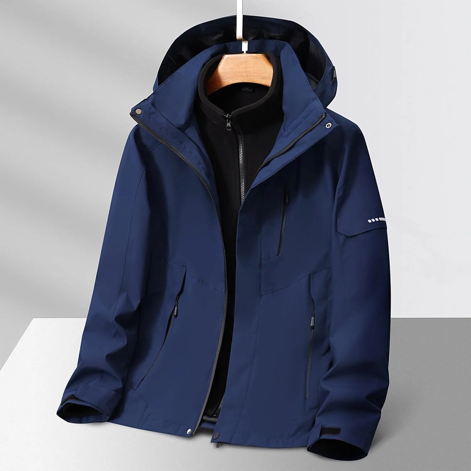 Мужская водонепроницаемая куртка для походов, Generic, Jacket&sweater_navy — фото 2