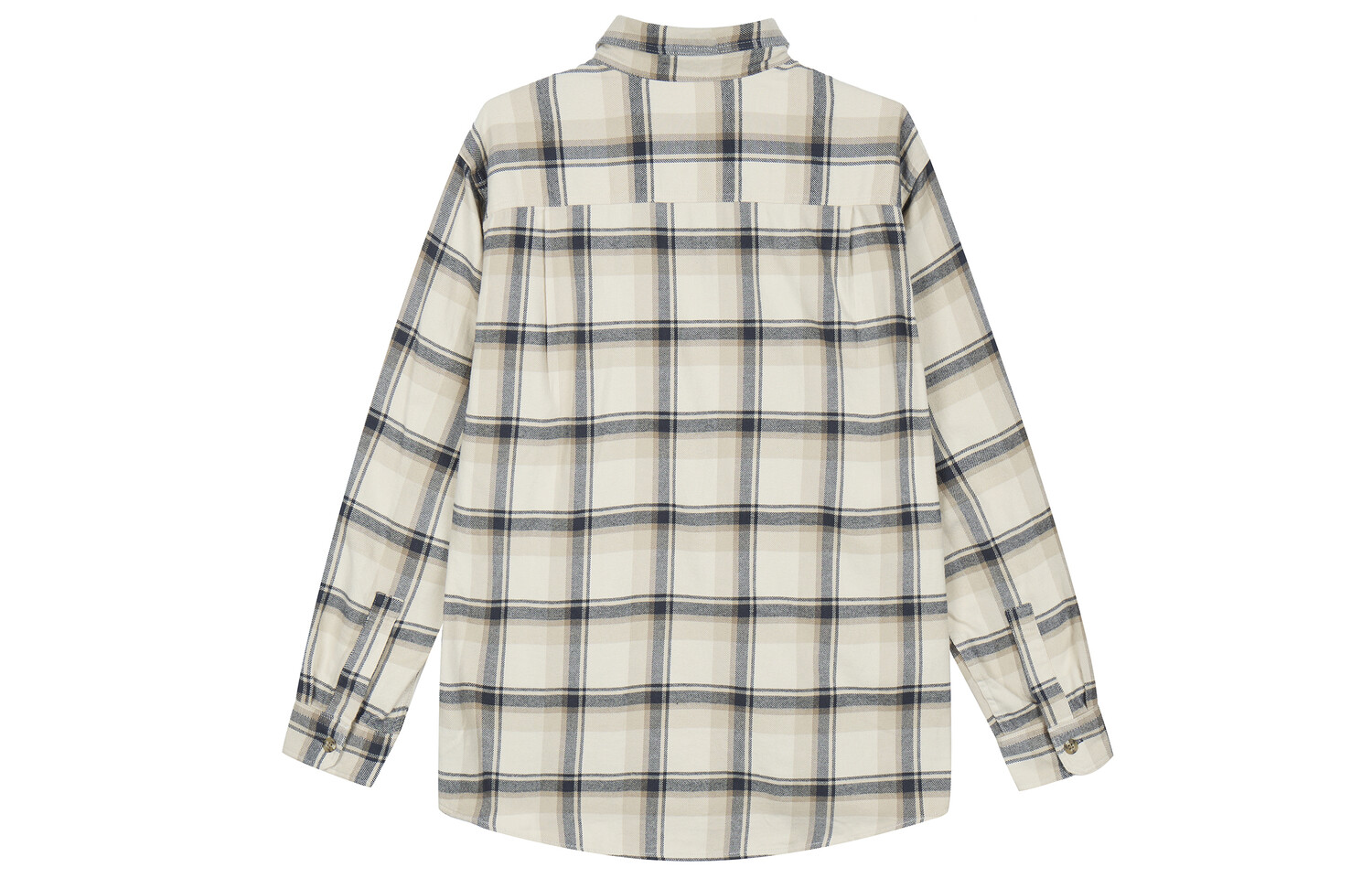 Рубашка унисекс светло-бежевая Uniqlo, светло-бежевый — фото 2