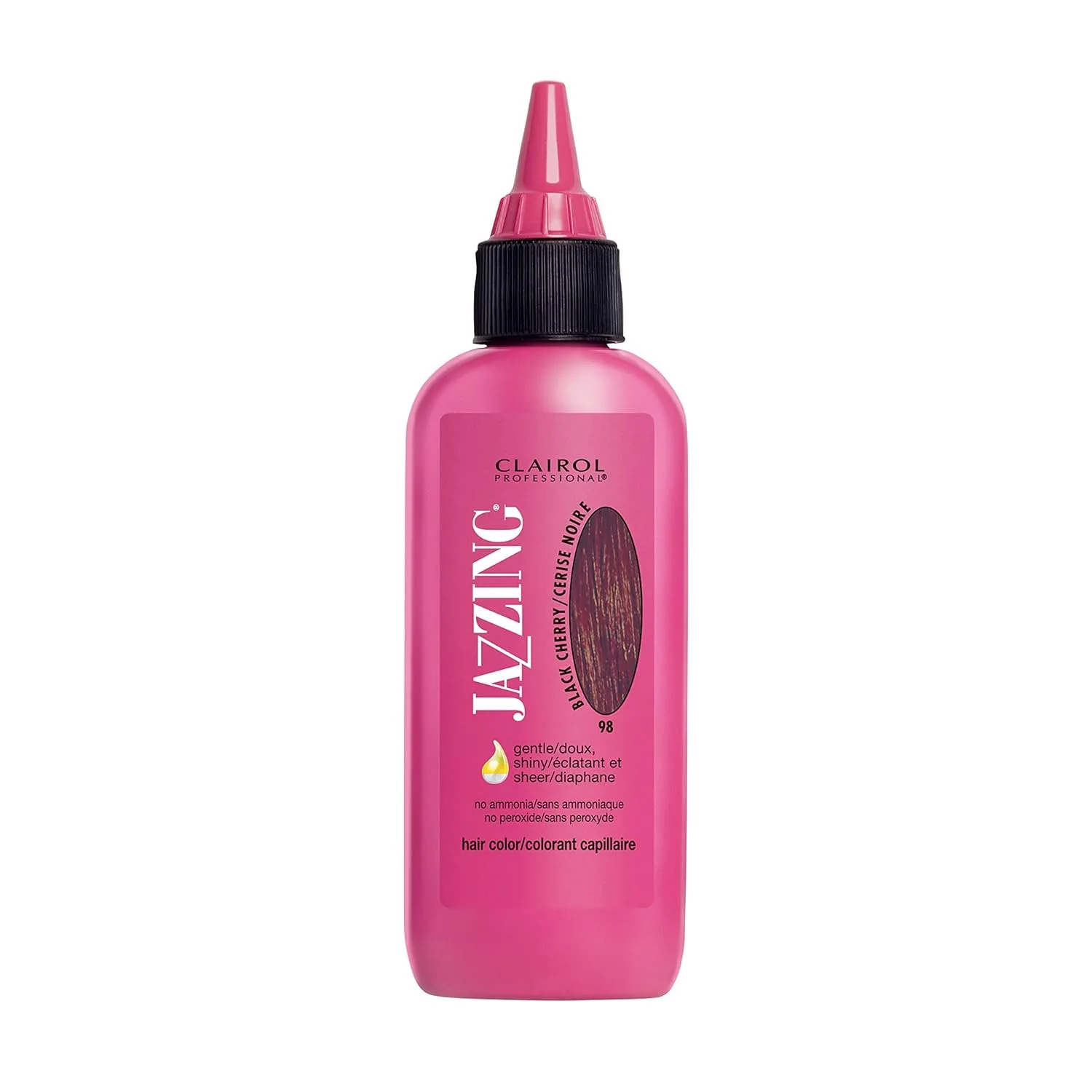 Полуперманентная краска для волос Clairol Professional Jazzing, придающая блеск и яркость волосам любой текстуры., No.098 Black Cherry