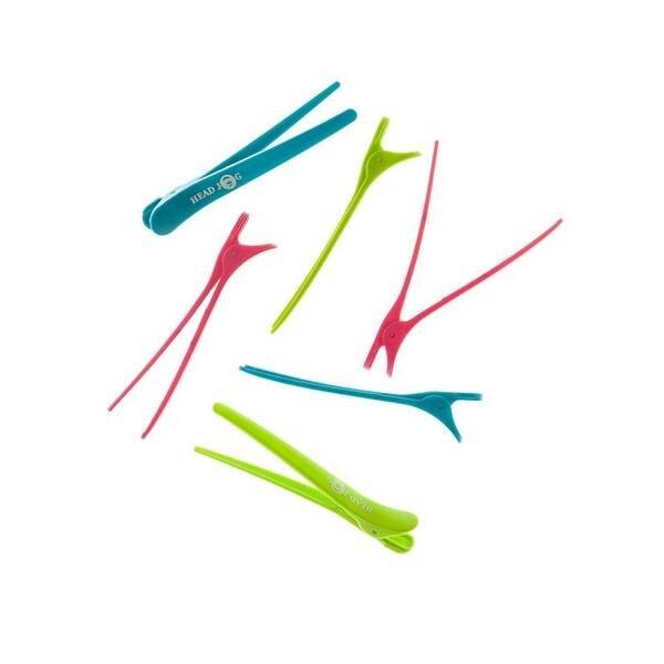 

Зажимы для волос Head Jog Clip Itz Парикмахерские зажимы неоновые 6 шт Hair Tools