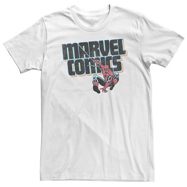 

Футболка Big & Tall Marvel Comics Spider-Man Classic Web Sling Logo Licensed Character