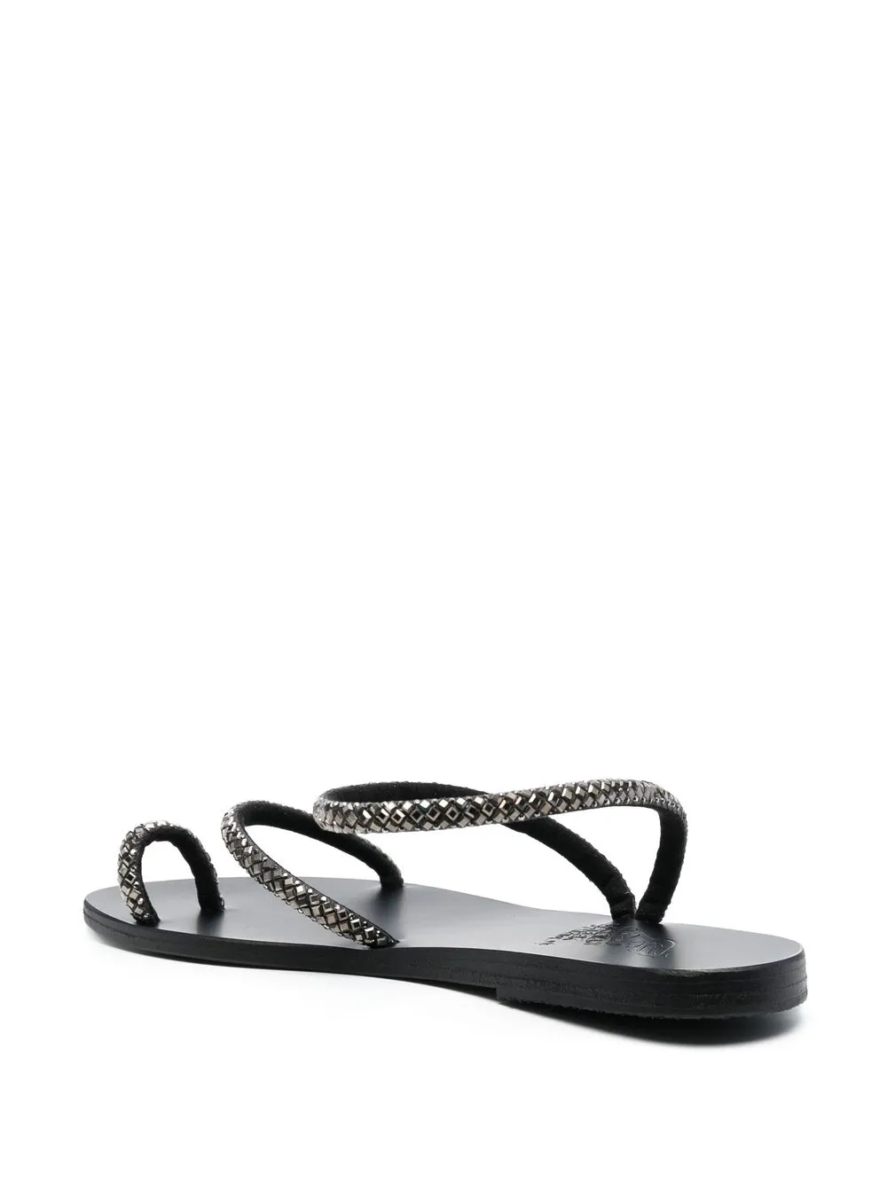 Сандалии Eleftheria с кристаллами Ancient Greek Sandals, черный — фото 3