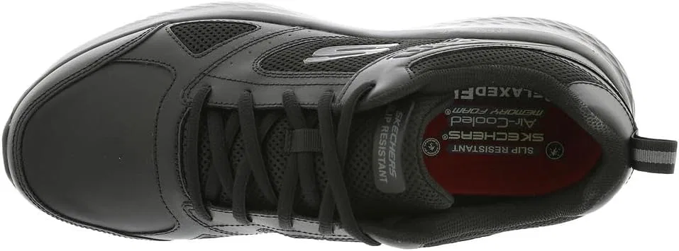 Мужские спортивные нескользящие кроссовки Skechers Skech-Lite Pro Skaut для работы в сфере общественного питания, Black — фото 2