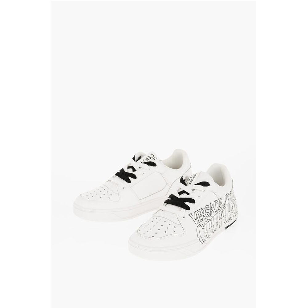 

Кроссовки JEANS COUTURE из кожи STARLIGHT Low Top с принтом Versace, White