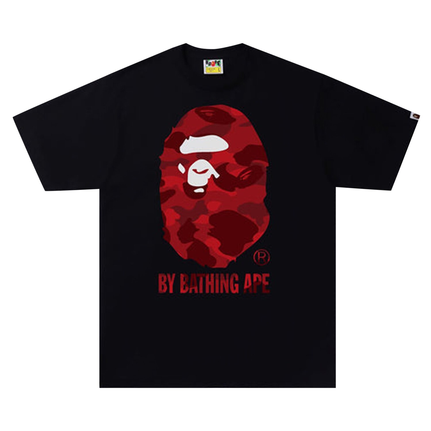 

Футболка BAPE Color Camo A By Bathing Ape, цвет черный/красный